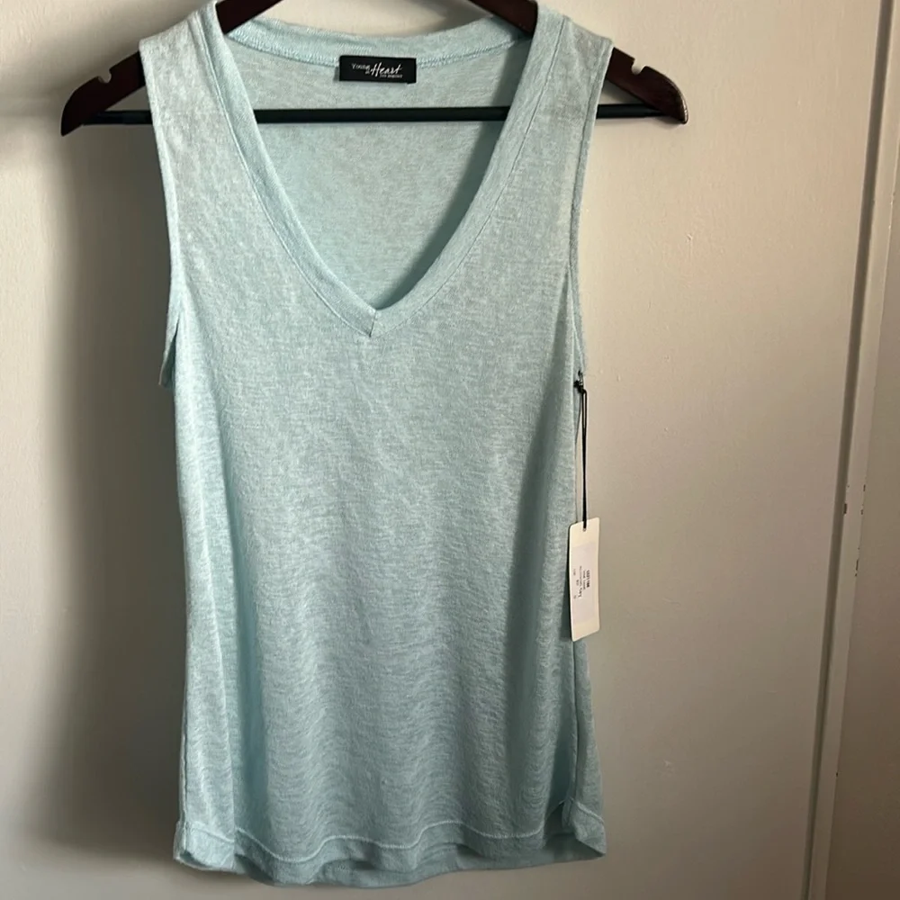 Young at Heart Lightweight V-Neck Knit Sweater Tank Top - Picture 9 of 10